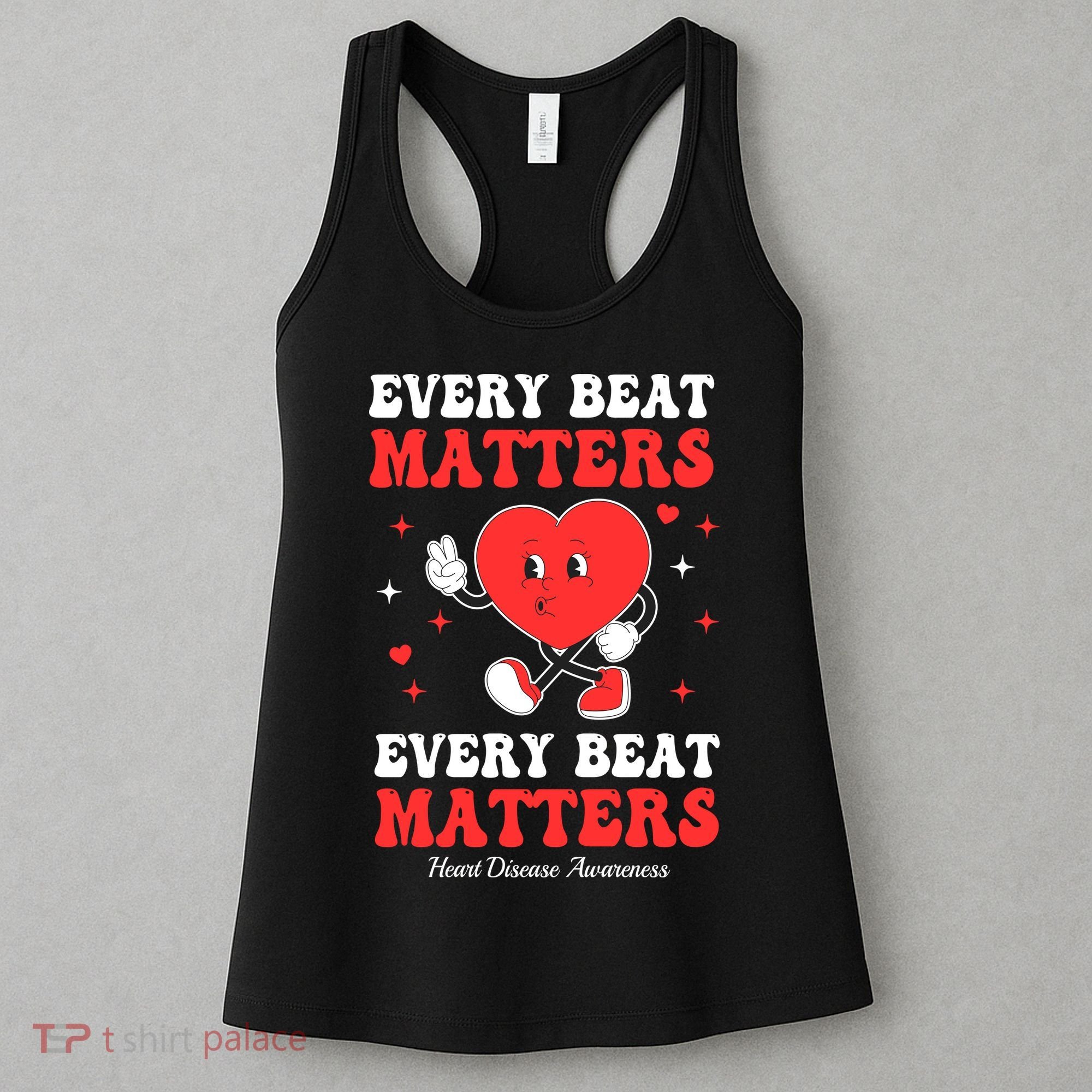 Every Beat Matters Heart Disease Awareness Women's Tank Top