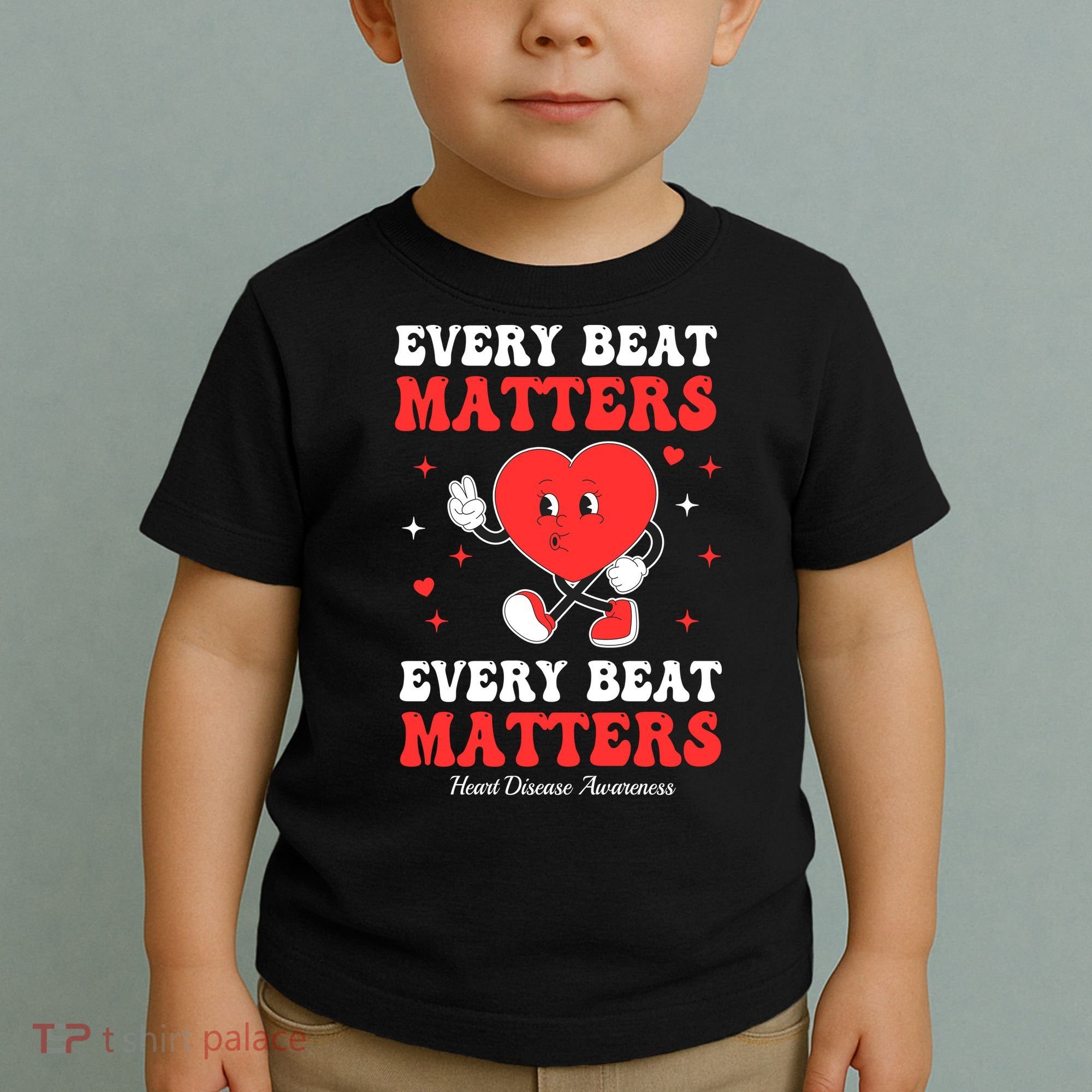 Every Beat Matters Heart Disease Awareness Toddler T-Shirt