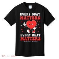 Every Beat Matters Heart Disease Awareness Kids T-Shirt thumb 0