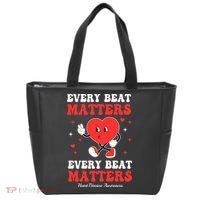 Every Beat Matters Heart Disease Awareness Tote Bag thumb 0
