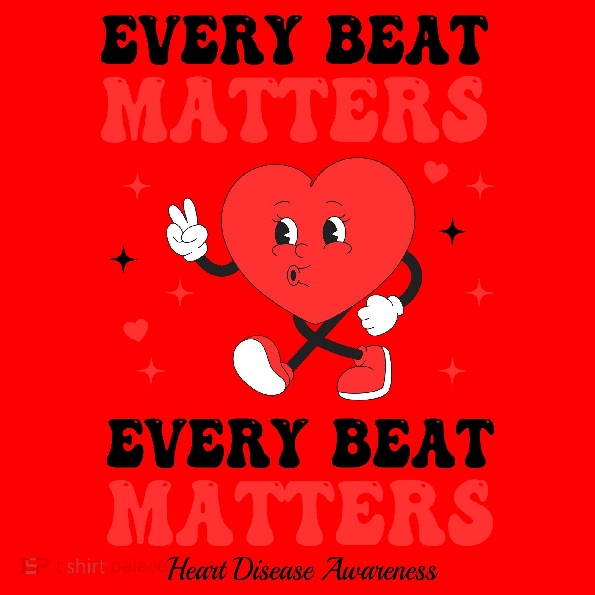 Every Beat Matters Heart Disease Awareness Santa Hat