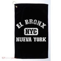 El Bronx Nueva York Nyc Gym Style Distressed Great Gift Golf Towel thumb 0