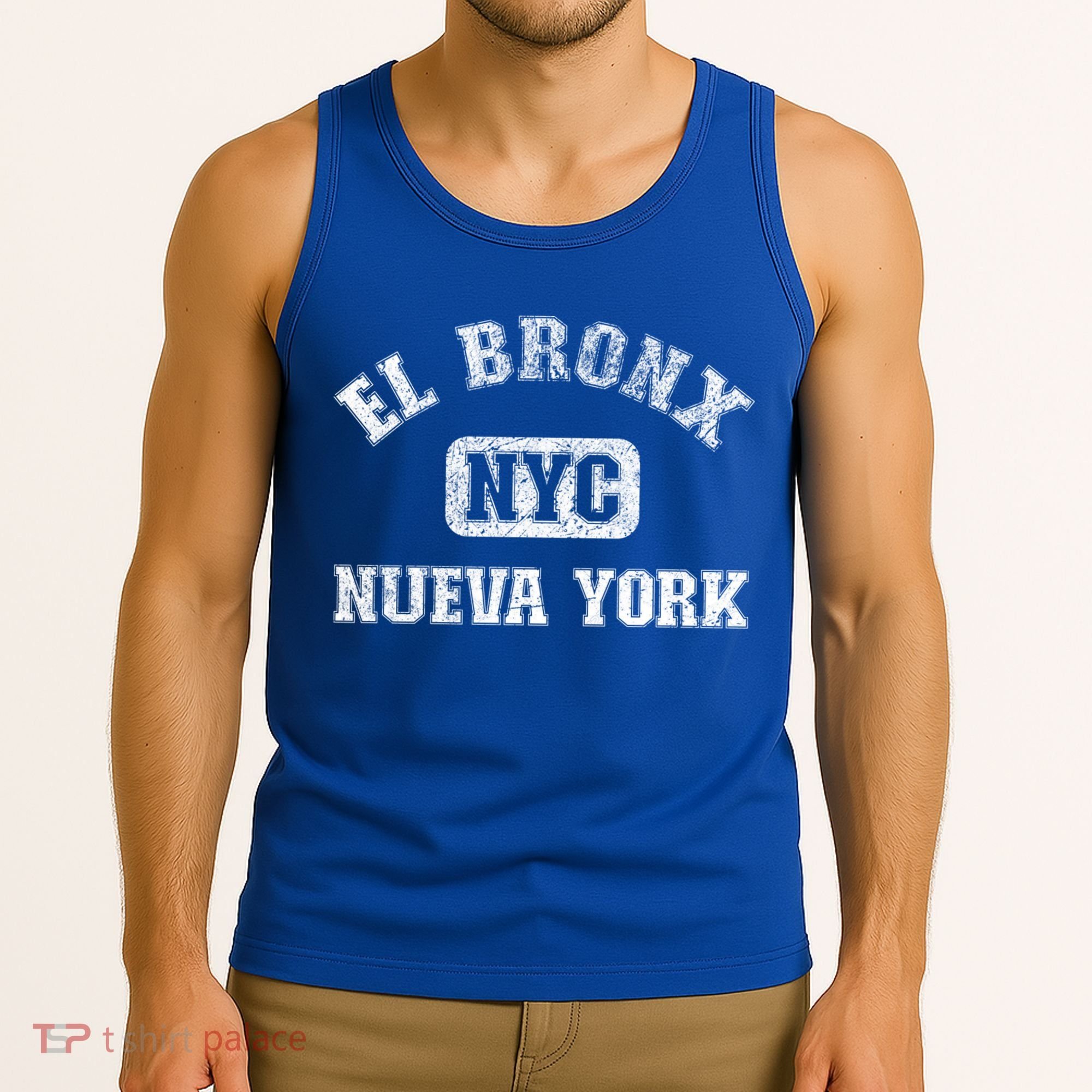 El Bronx Nueva York Nyc Gym Style Distressed Great Gift Tank Top