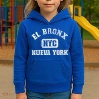 El Bronx Nueva York Nyc Gym Style Distressed Great Gift Kids Hoodie thumb 3