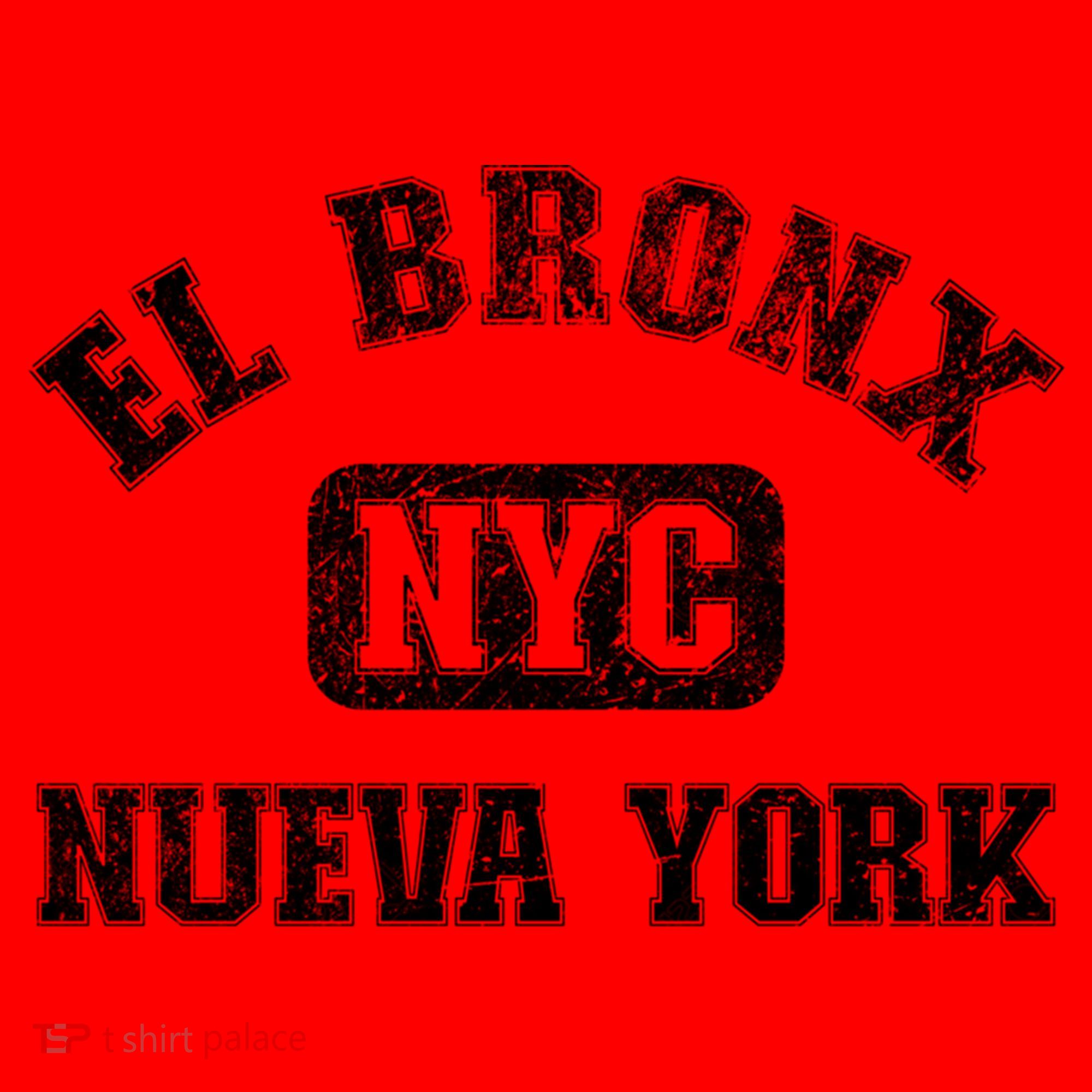 El Bronx Nueva York Nyc Gym Style Distressed Great Gift Santa Hat