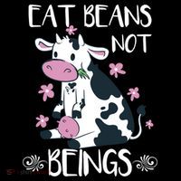 Eat Beans Not Beings Funny Cow Vegan Plant Based Gift Coffee Mug thumb 5
