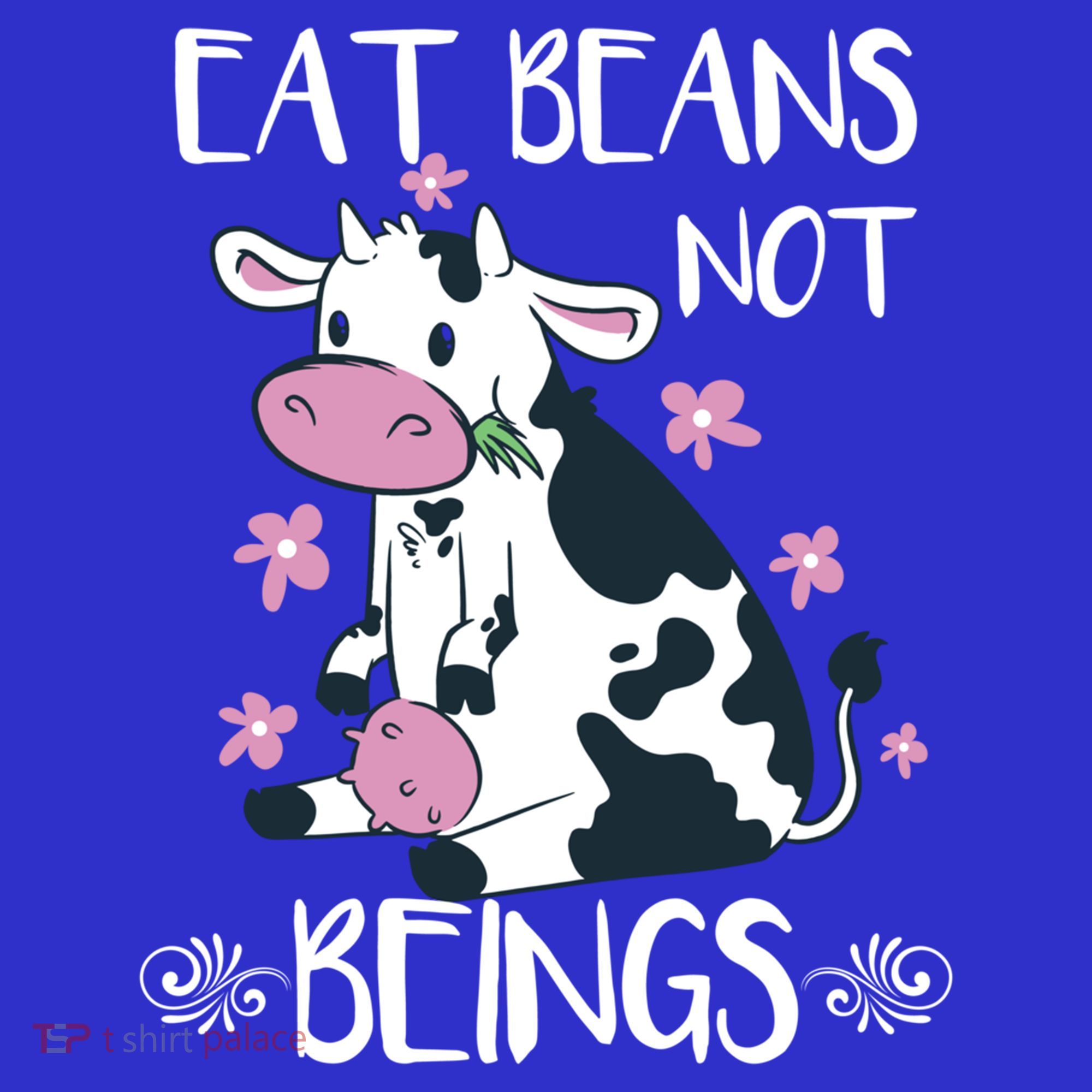 Eat Beans Not Beings Funny Cow Vegan Plant Based Gift Women's Tank Top