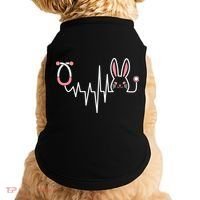 Easter Bunny Nurse Doctor Stethoscope Heartbeat Doggie Tank thumb 0