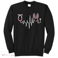 Easter Bunny Nurse Doctor Stethoscope Heartbeat Sweatshirt thumb 0