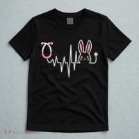 Easter Bunny Nurse Doctor Stethoscope Heartbeat T-Shirt thumb 5