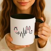 Easter Bunny Nurse Doctor Stethoscope Heartbeat Coffee Mug thumb 3