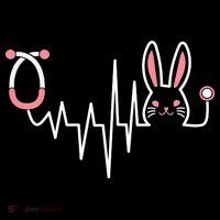 Easter Bunny Nurse Doctor Stethoscope Heartbeat Women's Hoodie thumb 2