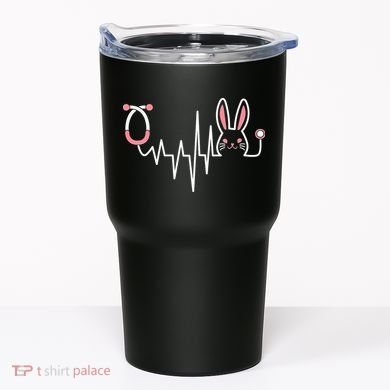 Easter Bunny Nurse Doctor Stethoscope Heartbeat Tumbler