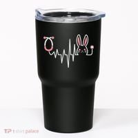 Easter Bunny Nurse Doctor Stethoscope Heartbeat Tumbler thumb 0