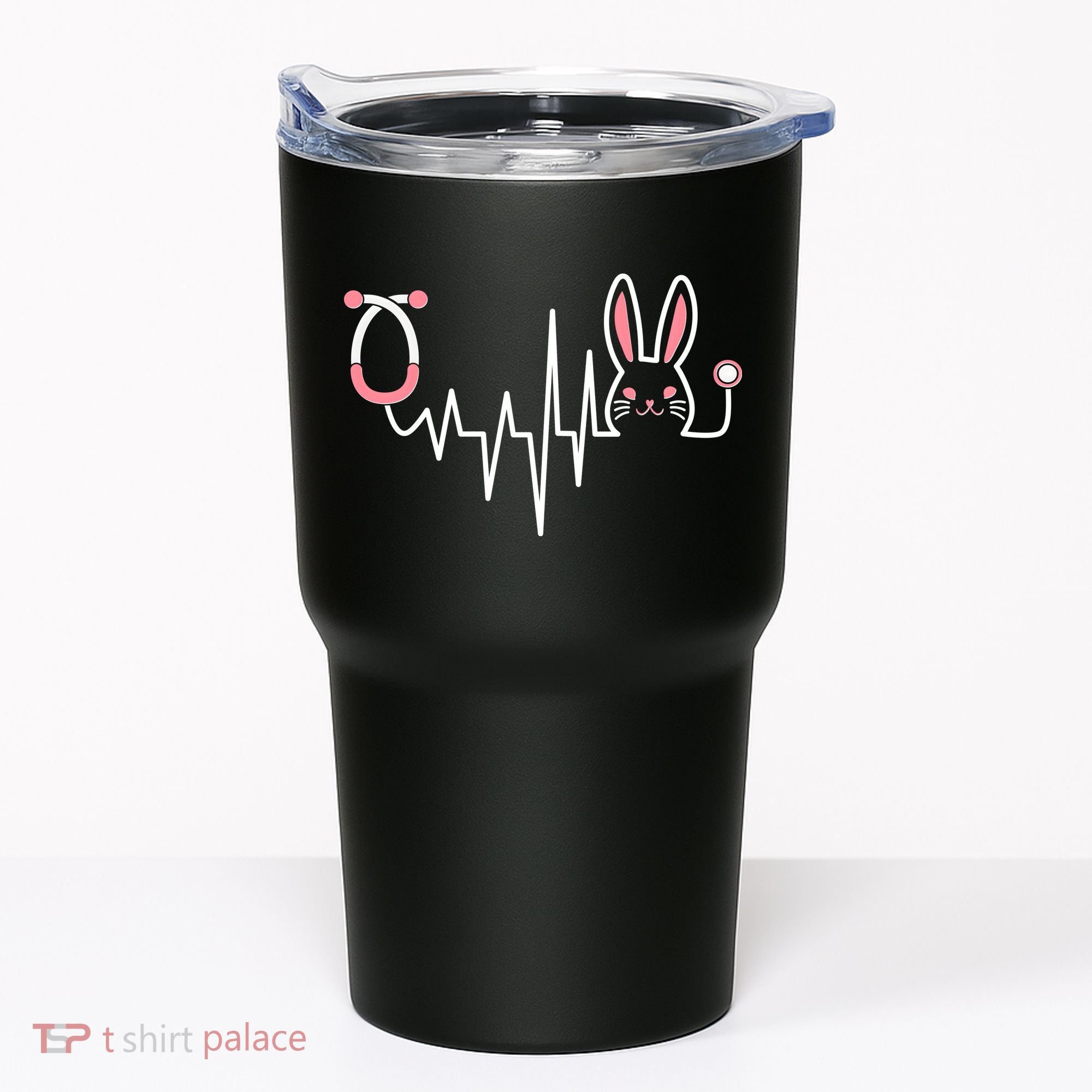 Easter Bunny Nurse Doctor Stethoscope Heartbeat Tumbler