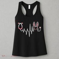 Easter Bunny Nurse Doctor Stethoscope Heartbeat Women's Tank Top thumb 3