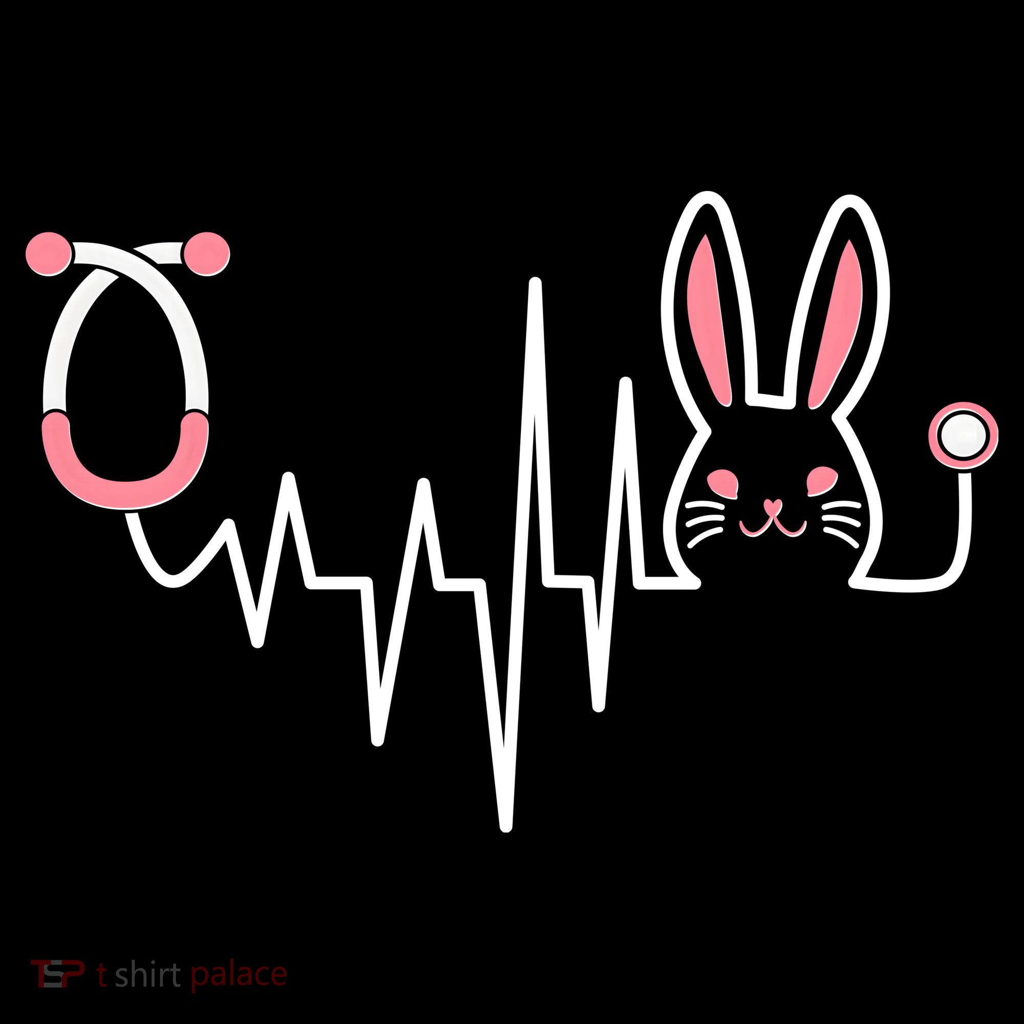 Easter Bunny Nurse Doctor Stethoscope Heartbeat Women's Tank Top