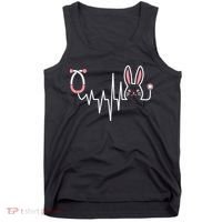 Easter Bunny Nurse Doctor Stethoscope Heartbeat Tank Top thumb 0