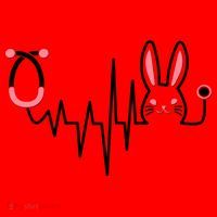 Easter Bunny Nurse Doctor Stethoscope Heartbeat Santa Hat thumb 1
