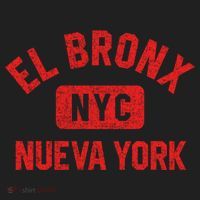 El Bronx Nueva York Nyc Gym Style Distressed Red Print Gift Women's Sweatshirt thumb 2