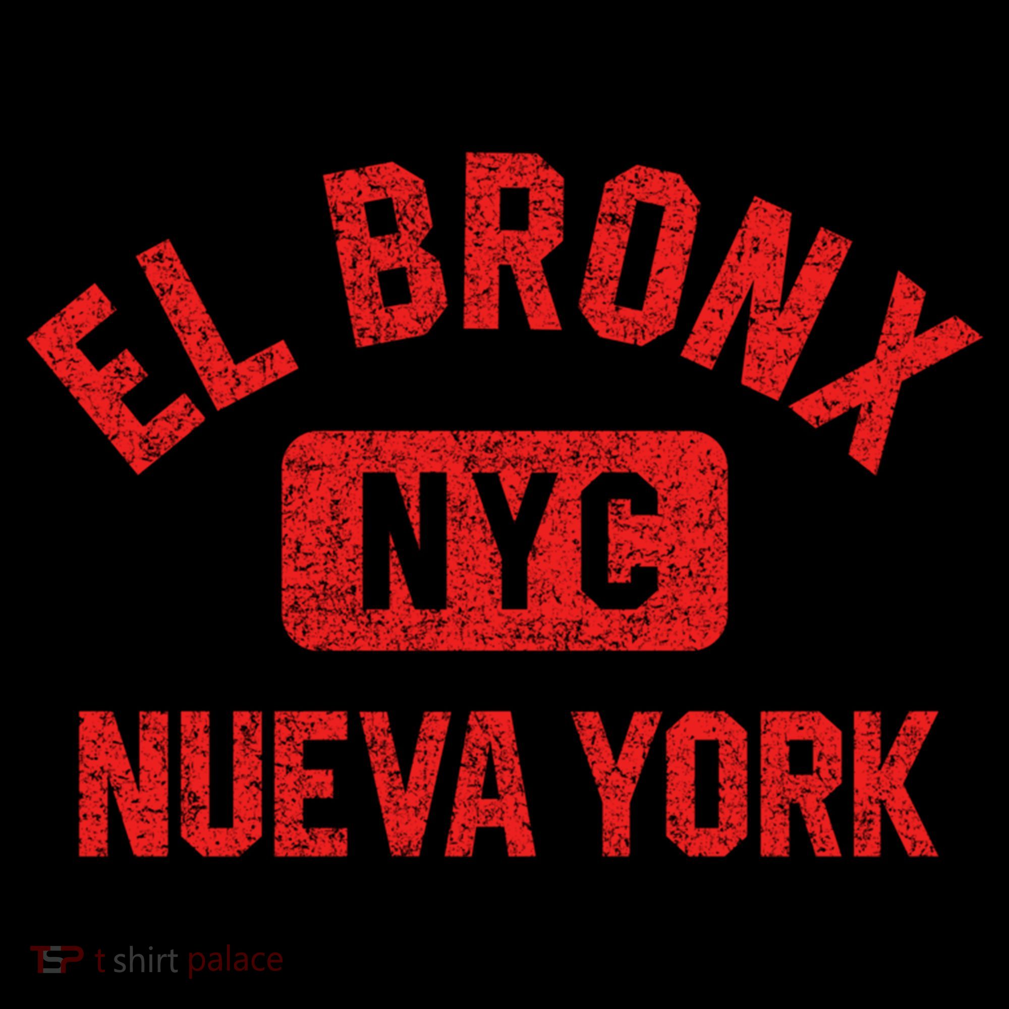 El Bronx Nueva York Nyc Gym Style Distressed Red Print Gift Coffee Mug