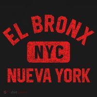 El Bronx Nueva York Nyc Gym Style Distressed Red Print Gift Women's Hoodie thumb 2
