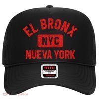 El Bronx Nueva York Nyc Gym Style Distressed Red Print Gift Hat thumb 0