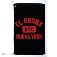El Bronx Nueva York Nyc Gym Style Distressed Red Print Gift Golf Towel thumb 0