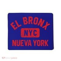 El Bronx Nueva York Nyc Gym Style Distressed Red Print Gift Mousepad thumb 0