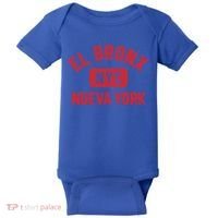 El Bronx Nueva York Nyc Gym Style Distressed Red Print Gift Baby Bodysuit thumb 0
