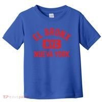 El Bronx Nueva York Nyc Gym Style Distressed Red Print Gift Toddler T-Shirt thumb 0