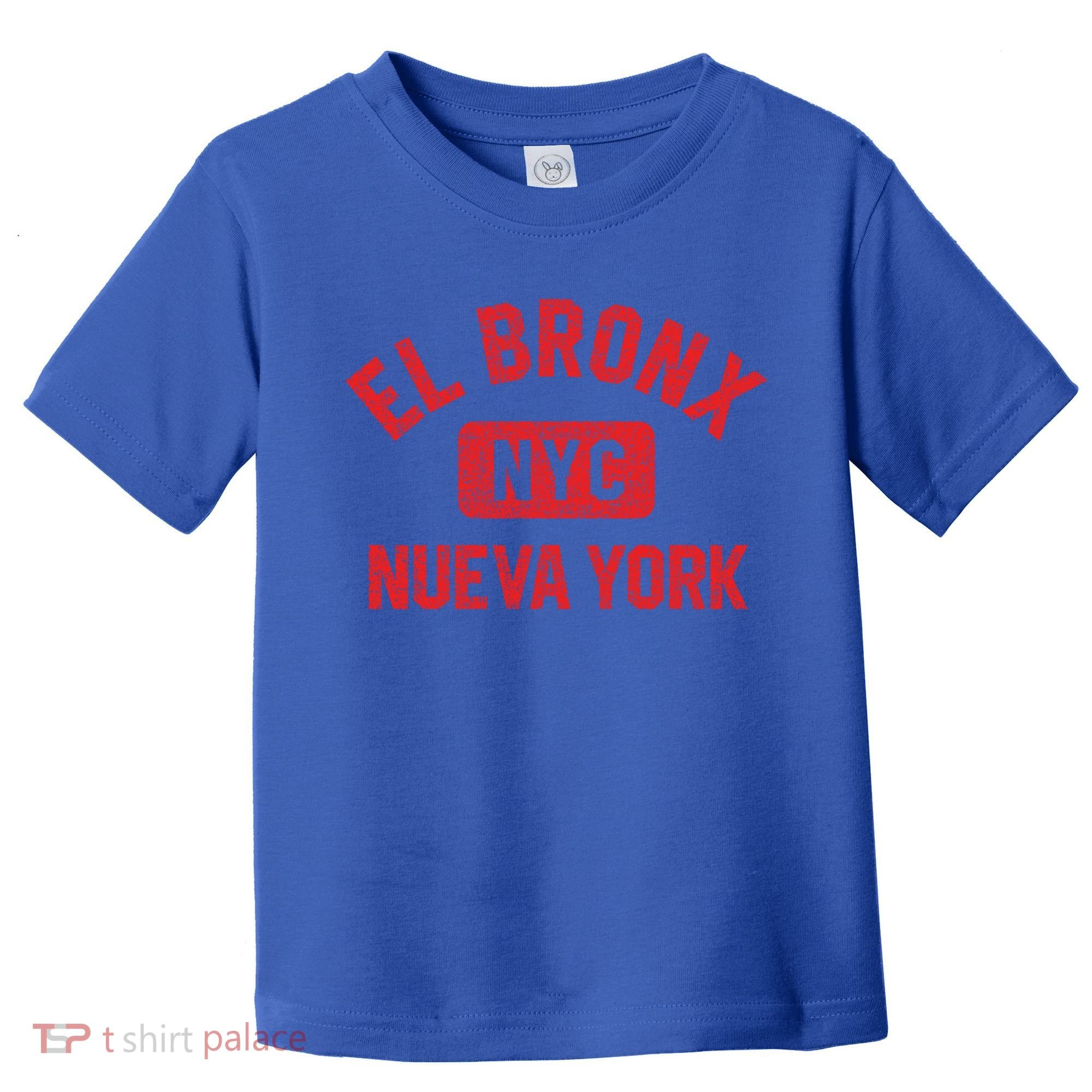 El Bronx Nueva York Nyc Gym Style Distressed Red Print Gift Toddler T-Shirt