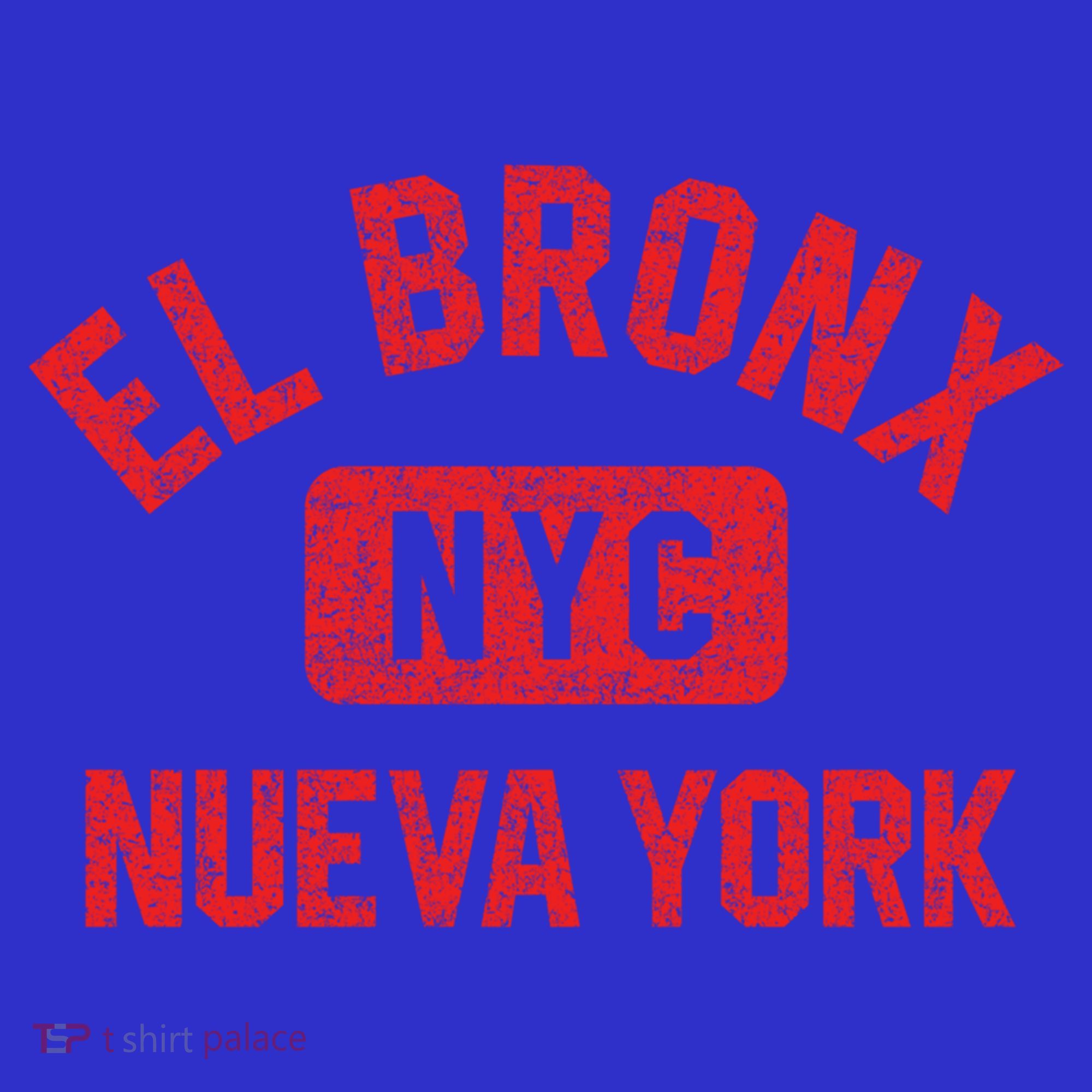 El Bronx Nueva York Nyc Gym Style Distressed Red Print Gift Visor