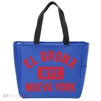 El Bronx Nueva York Nyc Gym Style Distressed Red Print Gift Tote Bag thumb 0