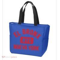 El Bronx Nueva York Nyc Gym Style Distressed Red Print Gift Tote Bag thumb 3