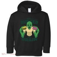 Eat Burger Not Brain Funny Zombie Toddler Hoodie thumb 0