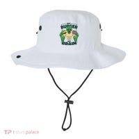 Eat Burger Not Brain Funny Zombie Bucket Hat thumb 0