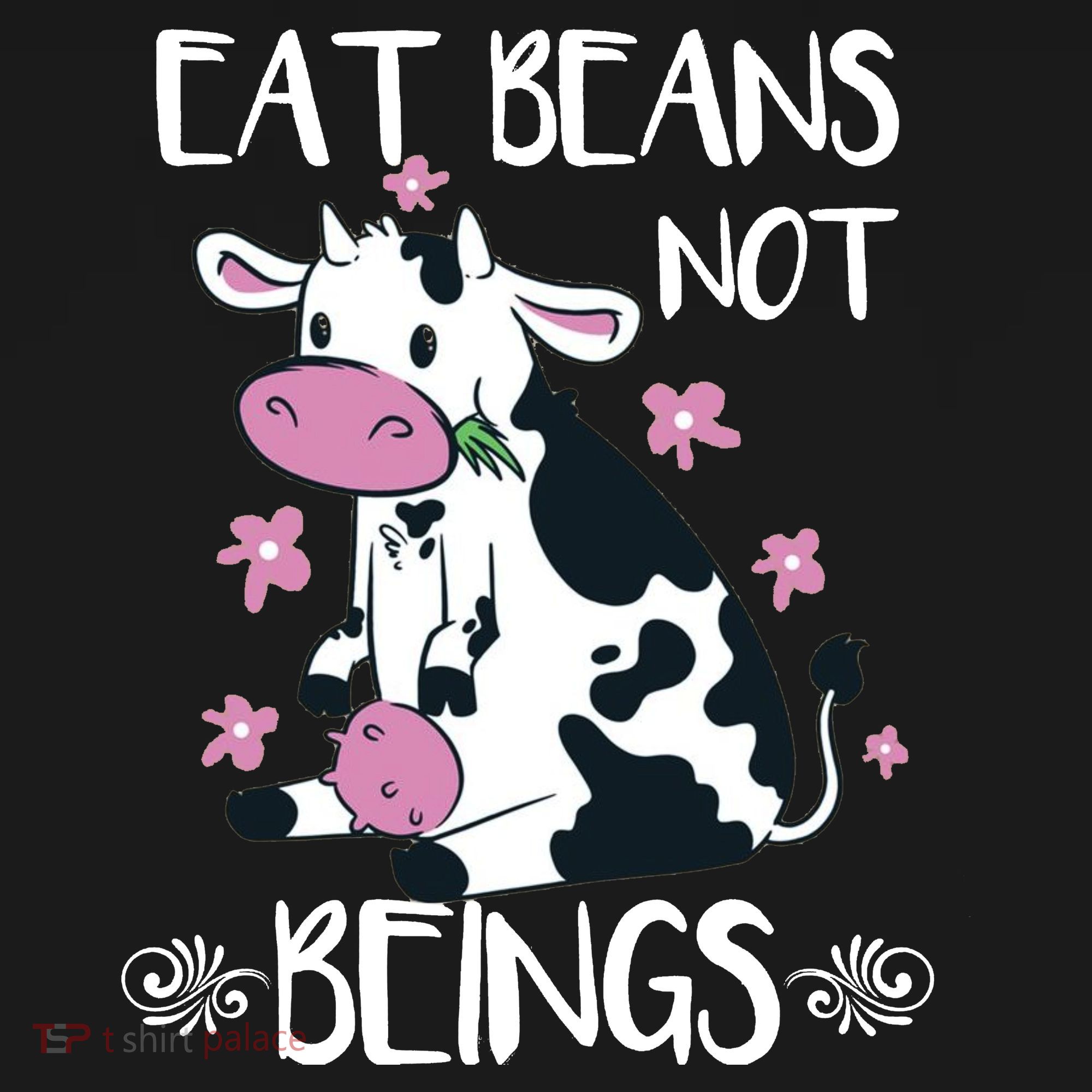 Eat Beans Not Beings Funny Cow Vegan Plant Based Mousepad