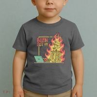 Emotionally Burnt Out Skeleton On Fire Toddler T-Shirt thumb 2