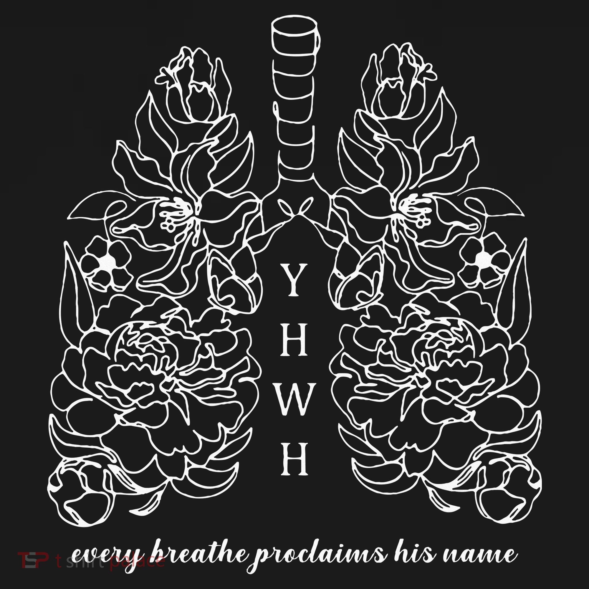 Every Breathe Proclaims His Name Yhwh Floral Lung Coaster