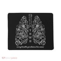 Every Breathe Proclaims His Name Yhwh Floral Lung Mousepad thumb 0