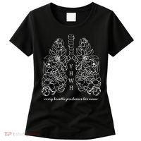 Every Breathe Proclaims His Name Yhwh Floral Lung Women's T-Shirt thumb 0
