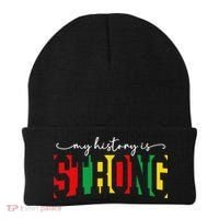 Empowering Black Power My History Is Strong Beanie thumb 0