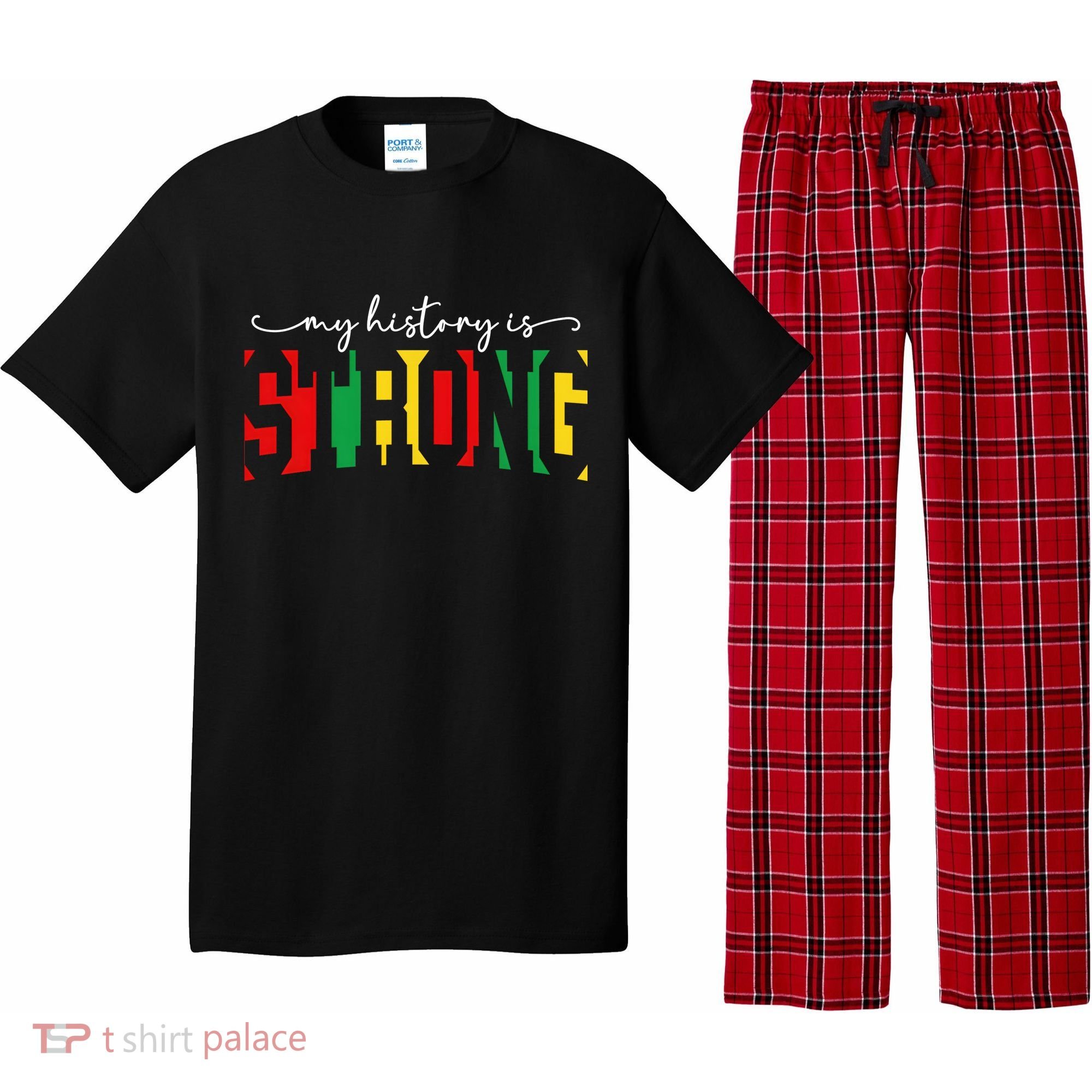 Empowering Black Power My History Is Strong Pajama Set