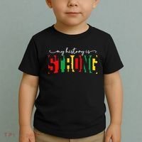 Empowering Black Power My History Is Strong Toddler T-Shirt thumb 2