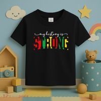 Empowering Black Power My History Is Strong Toddler T-Shirt thumb 3