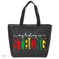Empowering Black Power My History Is Strong Tote Bag thumb 0