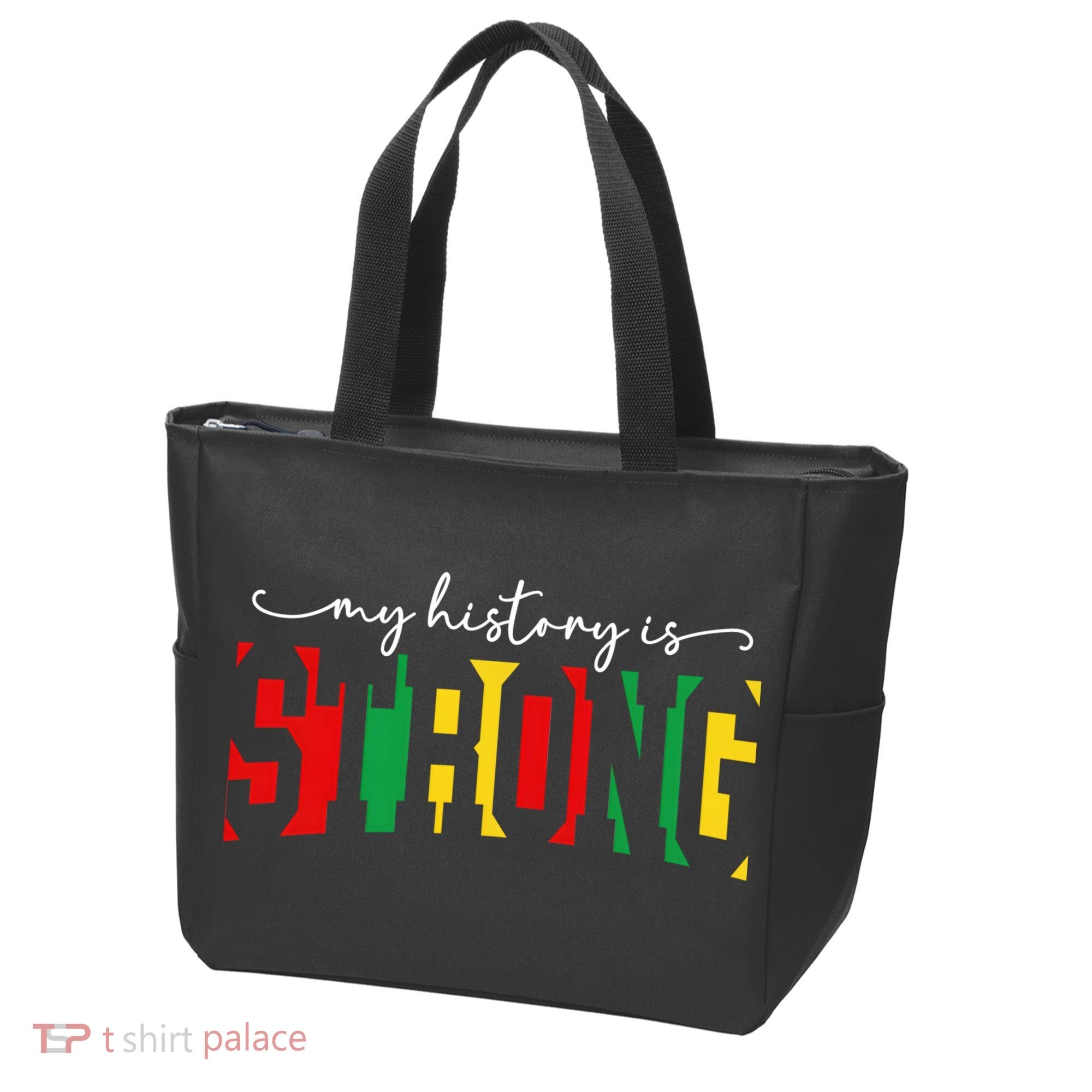 Empowering Black Power My History Is Strong Tote Bag