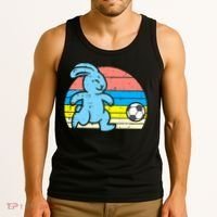 Easter Bunny Playing Soccer Retro Football Tank Top thumb 3