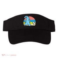 Easter Bunny Playing Soccer Retro Football Visor thumb 0